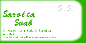 sarolta svab business card